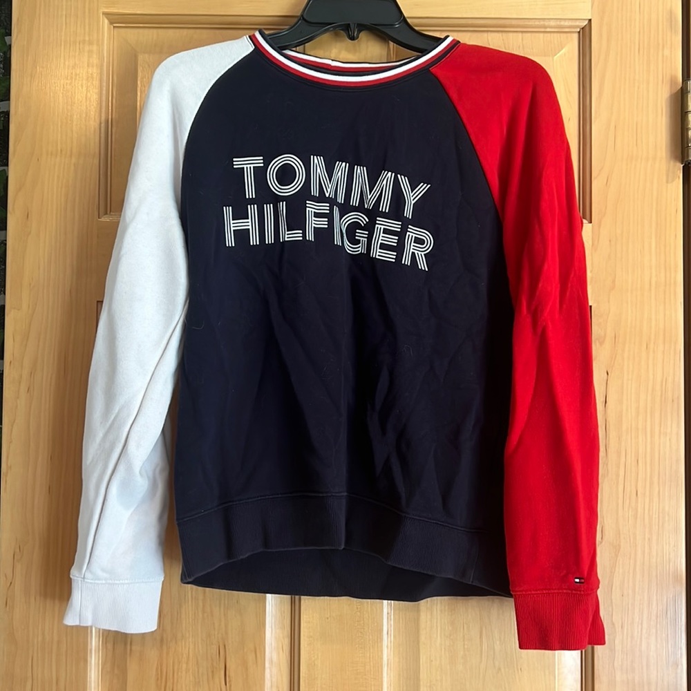 Red, white and blue Tommy Hilfiger crew neck